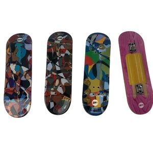 4 Joan Barker Tech‎ Deck Hopps Sk8Shop Miniature Finger Boards & Wheels